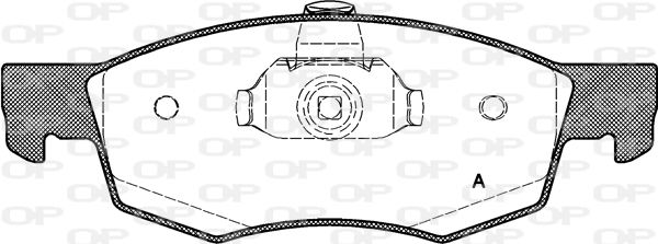 OPEN PARTS stabdžių trinkelių rinkinys, diskinis stabdys BPA0172.30